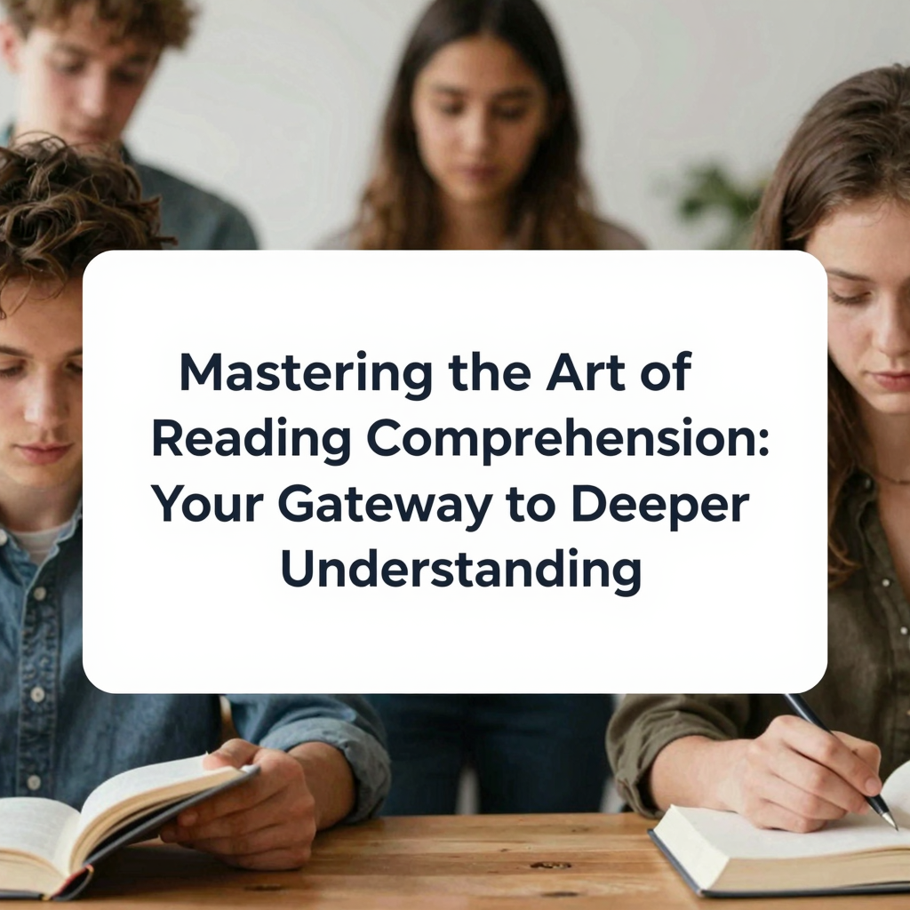 Mastering the Art of Reading Comprehension: Your Gateway to Deeper Understanding